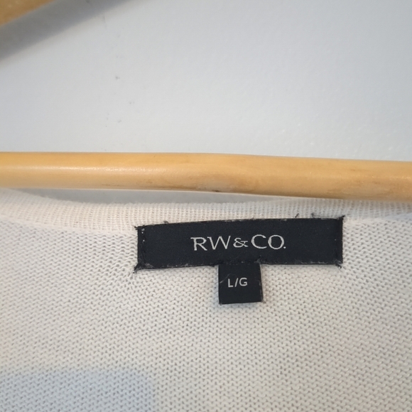 RW&CO Dress Women's Large Colour Block Long Sleeve Cropcore Comfy Sweaterdress - Picture 3 of 8